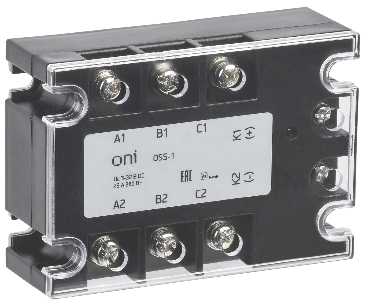Реле твердотельное OSS-1 40А 380В AC 3-32В DC ONI
