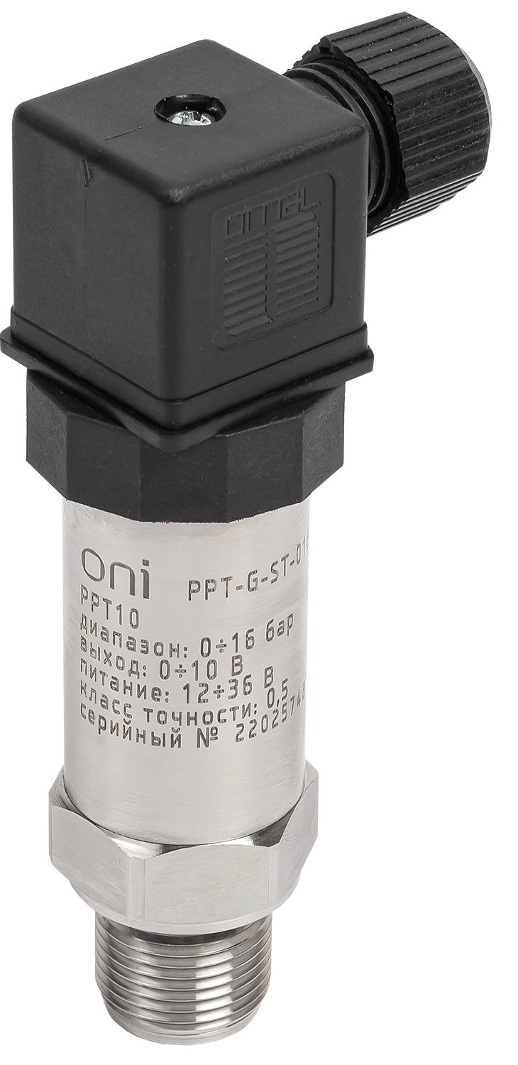 Преобразователь избыточного давления PPT10 0,5% 0-16Бар 0-10В M20 DIN43650 ONI