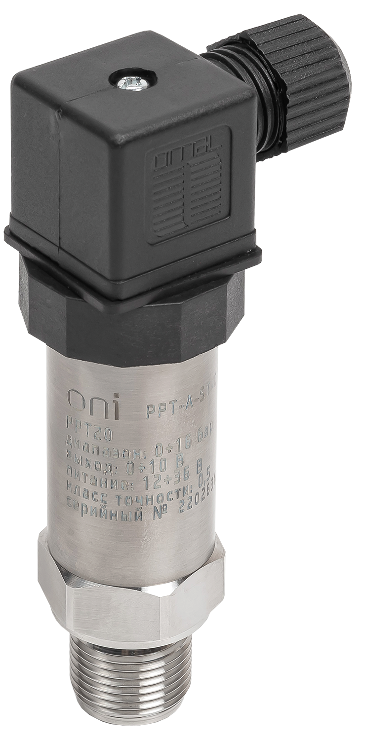 Преобразователь абсолютного давления PPT20 0,5% 0-16Бар 0-10В M20 DIN43650 ONI