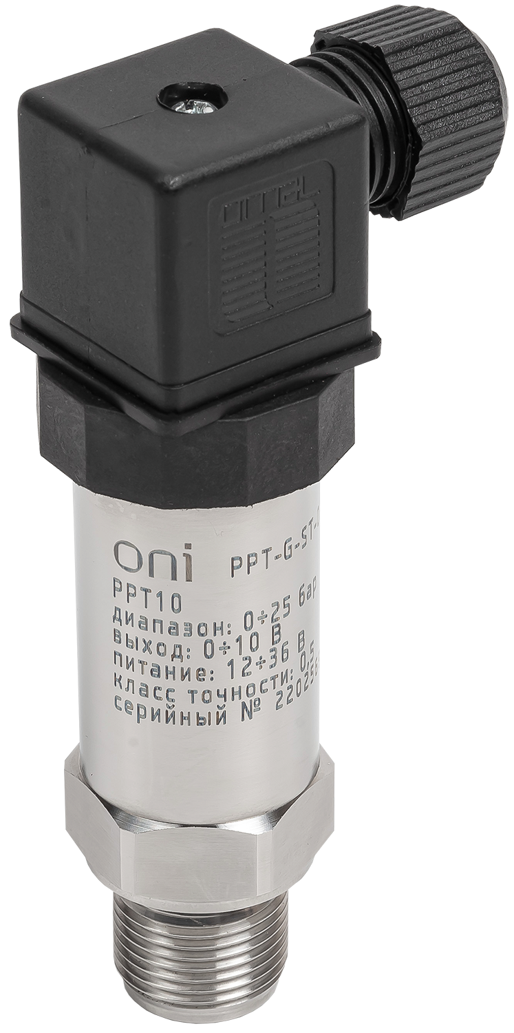 Преобразователь избыточного давления PPT10 0,5% 0-25Бар 0-10В M20 DIN43650 ONI