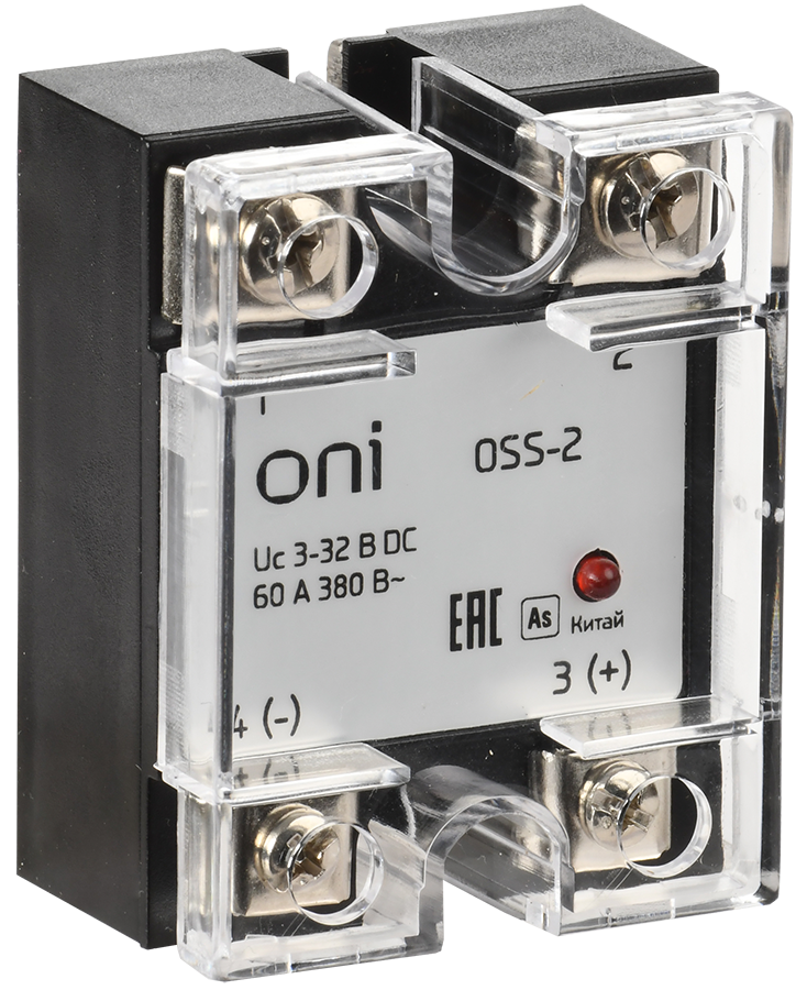 Реле твердотельное OSS-2 60А 380В AC 3-32В DC ONI