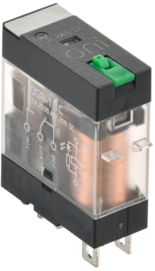 Реле общего назначения OGR-1 1C 24В DC со светодиодом и тестовой кнопкой ONI