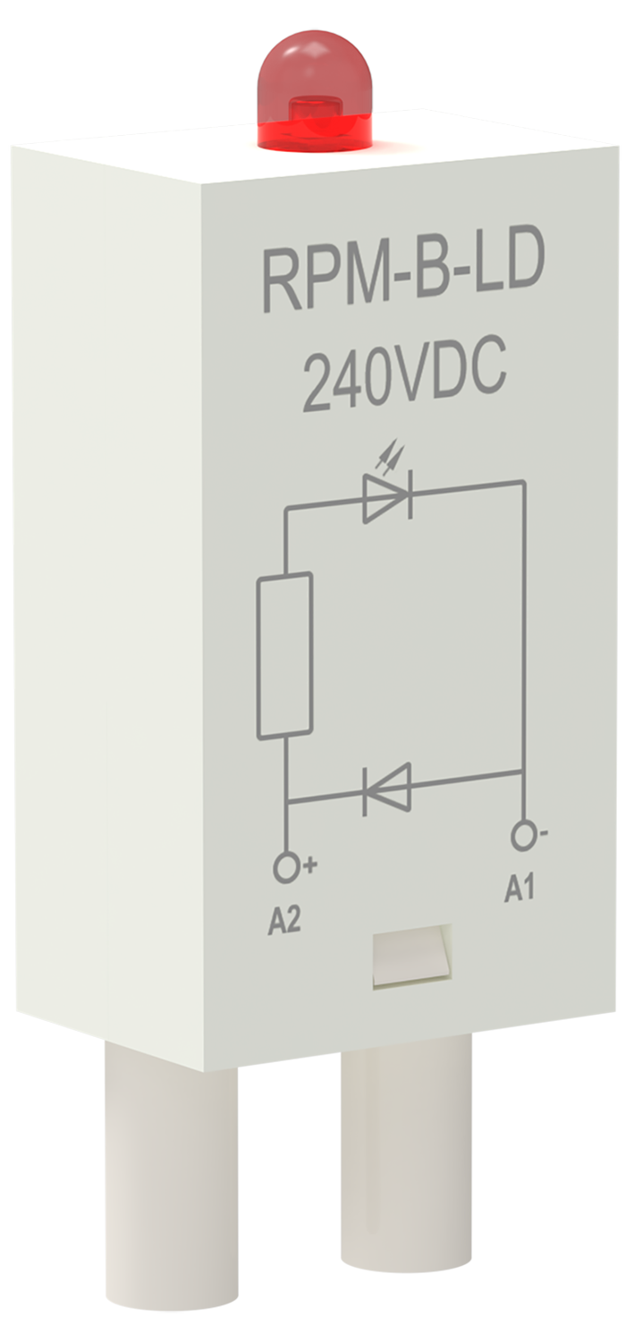 Модуль защиты для реле диод+светодиод 240В DC ONI