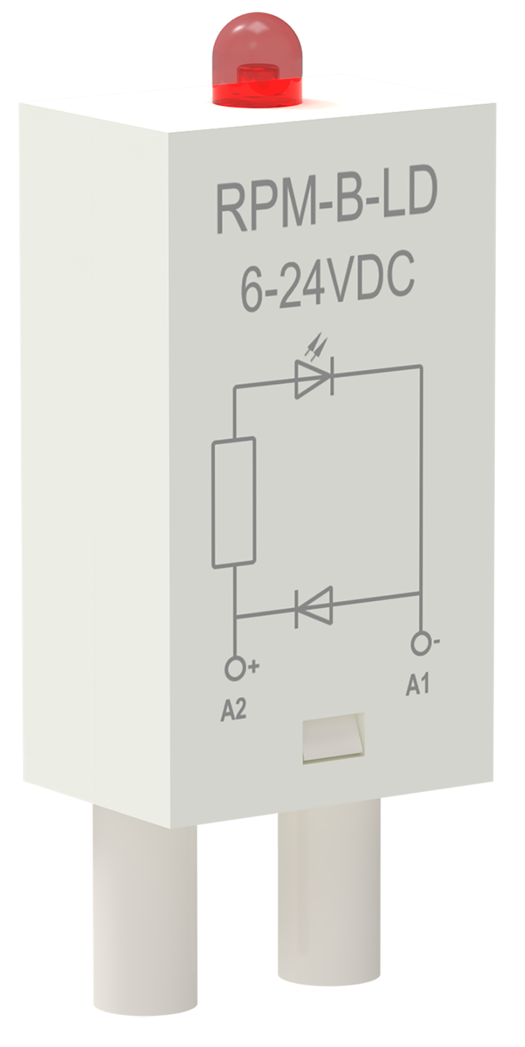 Модуль защиты для реле диод+светодиод 6-24В DC ONI