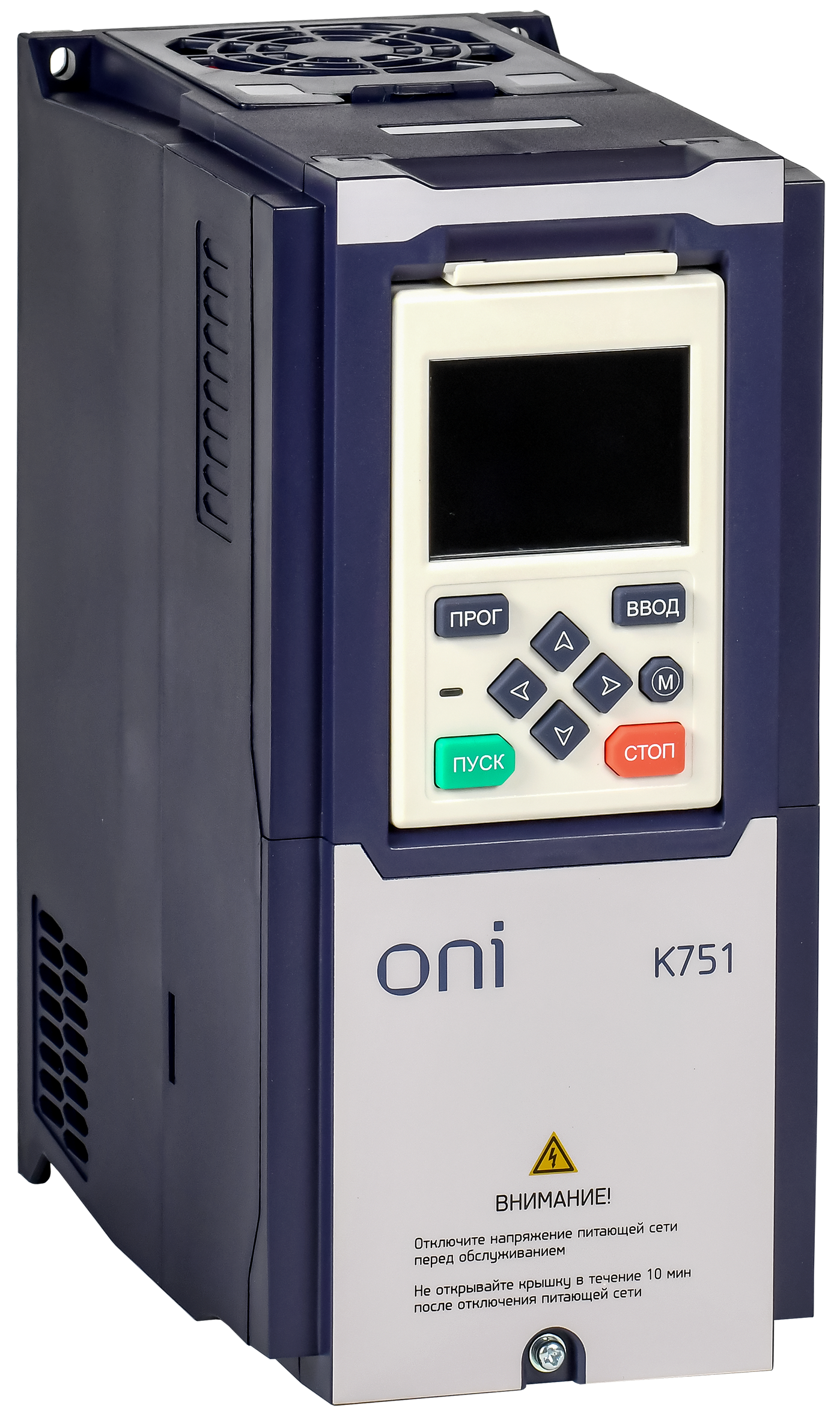 Преобразователь частоты K751 380В 3Ф 1,5кВт 4,2А со встроенным тормозом ONI