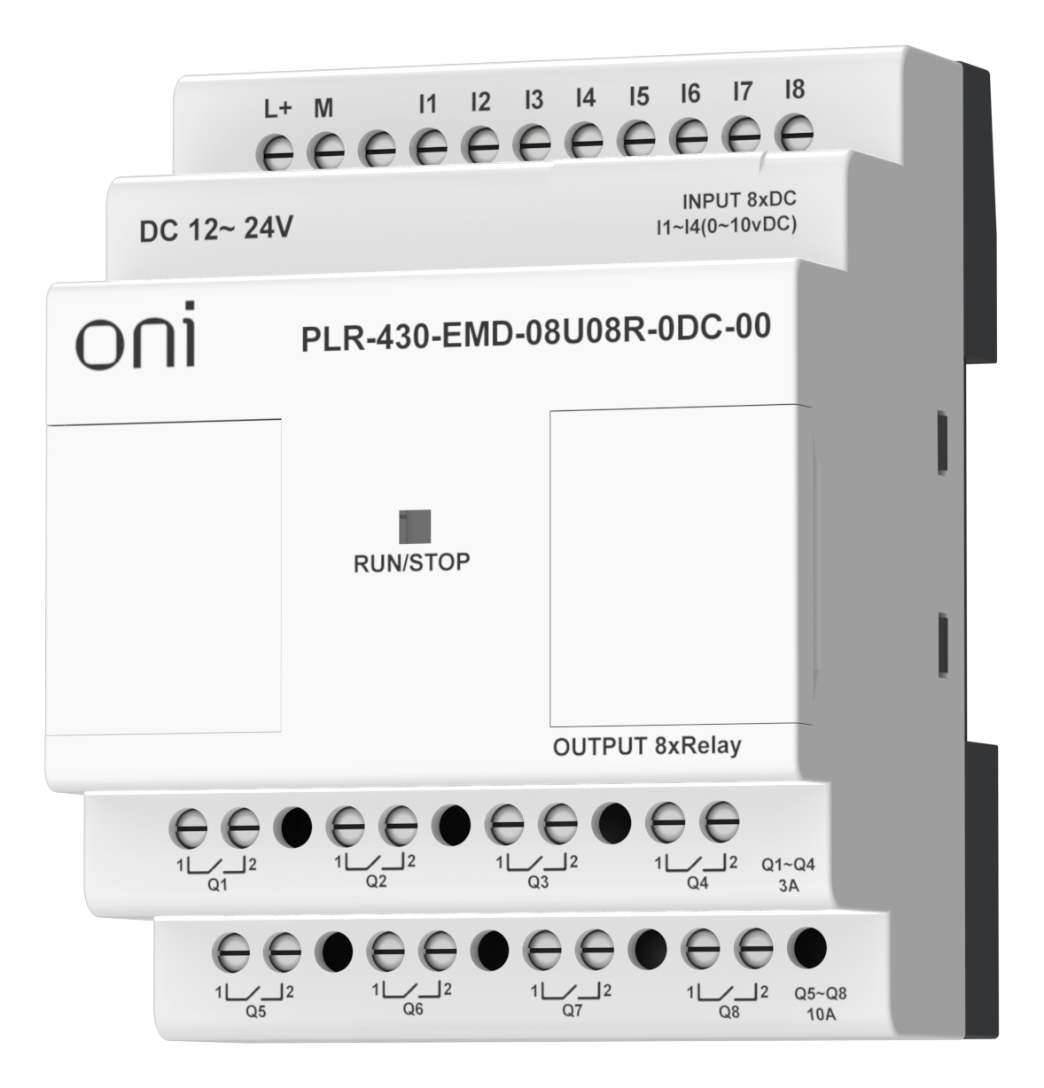 ПЛК 430 Модуль расширения входов выходов 4 DI 4 UI (0-10 В/DI) 8 RO 24В DC ONI