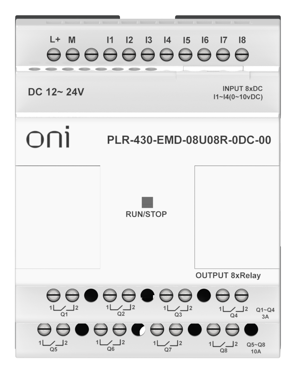 ПЛК 430 Модуль расширения входов выходов 4 DI 4 UI (0-10 В/DI) 8 RO 24В DC ONI
