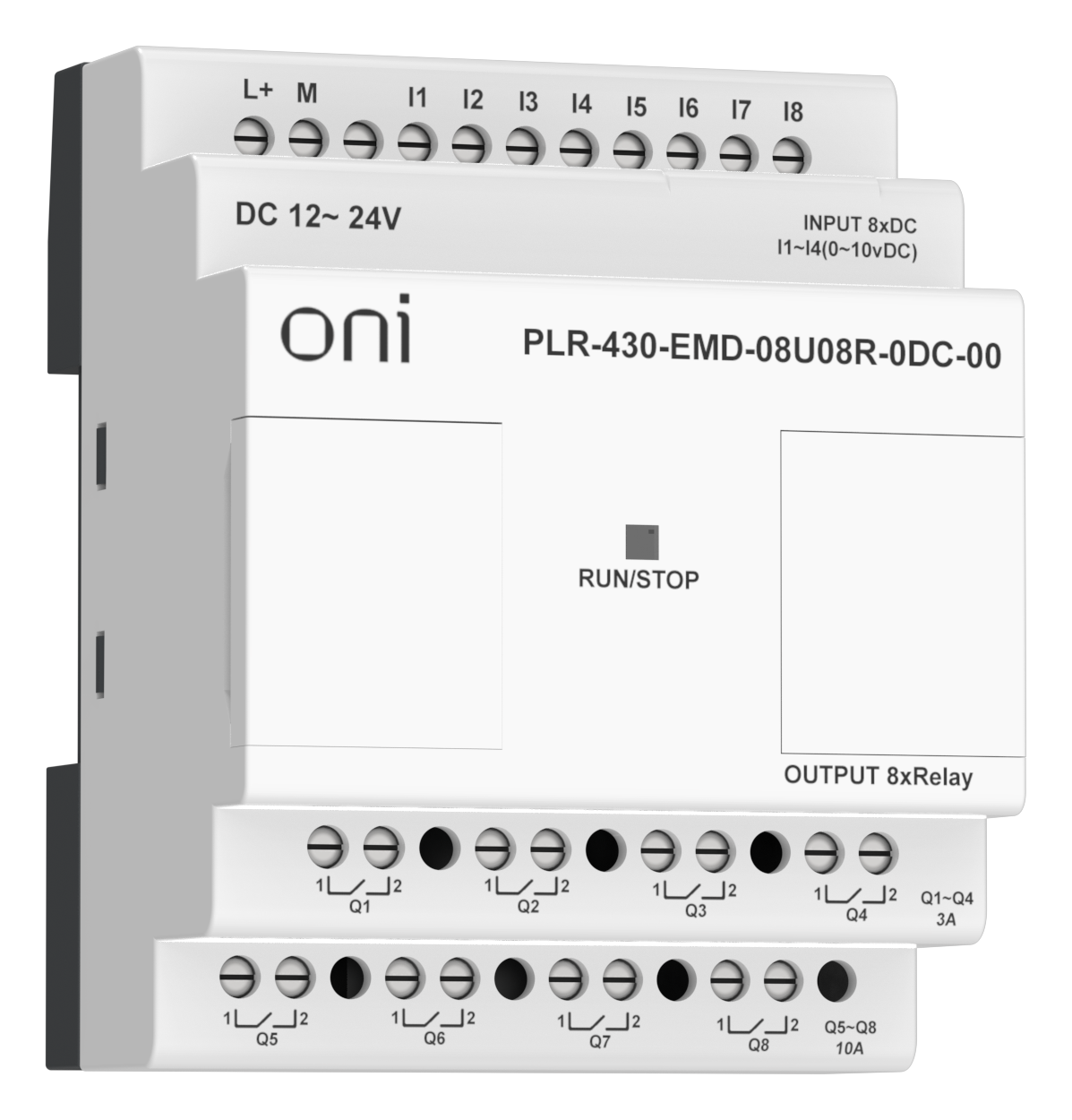 ПЛК 430 Модуль расширения входов выходов 4 DI 4 UI (0-10 В/DI) 8 RO 24В DC ONI