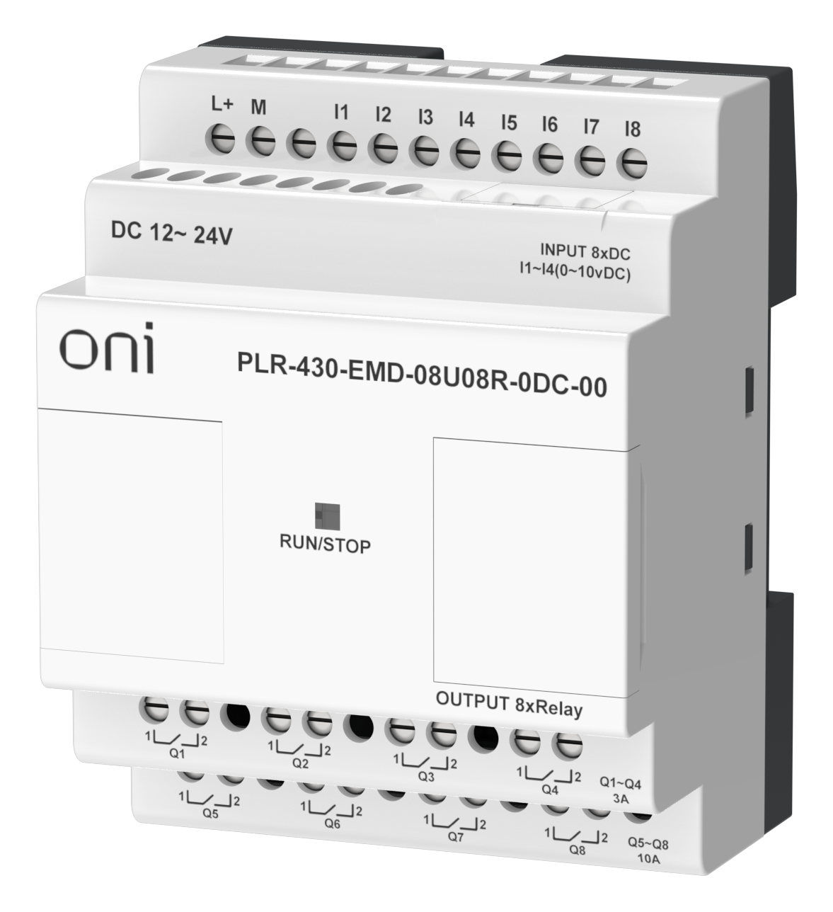 ПЛК 430 Модуль расширения входов выходов 4 DI 4 UI (0-10 В/DI) 8 RO 24В DC ONI