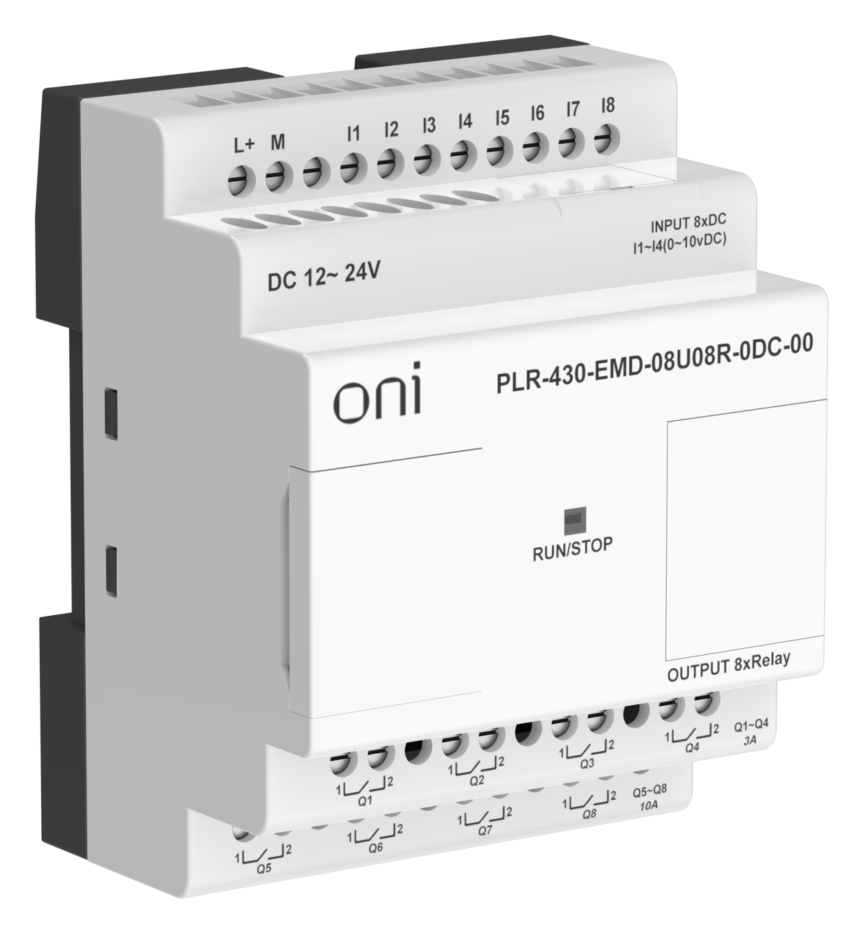 ПЛК 430 Модуль расширения входов выходов 4 DI 4 UI (0-10 В/DI) 8 RO 24В DC ONI