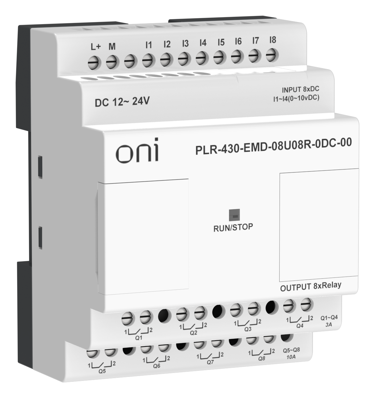 ПЛК 430 Модуль расширения входов выходов 4 DI 4 UI (0-10 В/DI) 8 RO 24В DC ONI