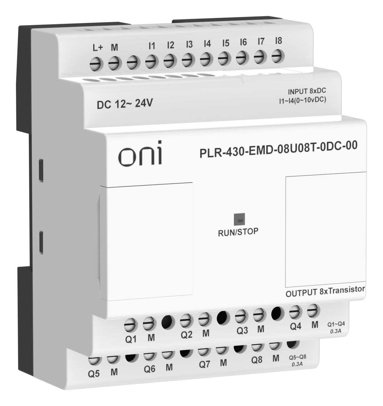 ПЛК 430 Модуль расширения входов выходов 4 DI 4 UI (0-10 В/DI) 8 TO 24В DC ONI