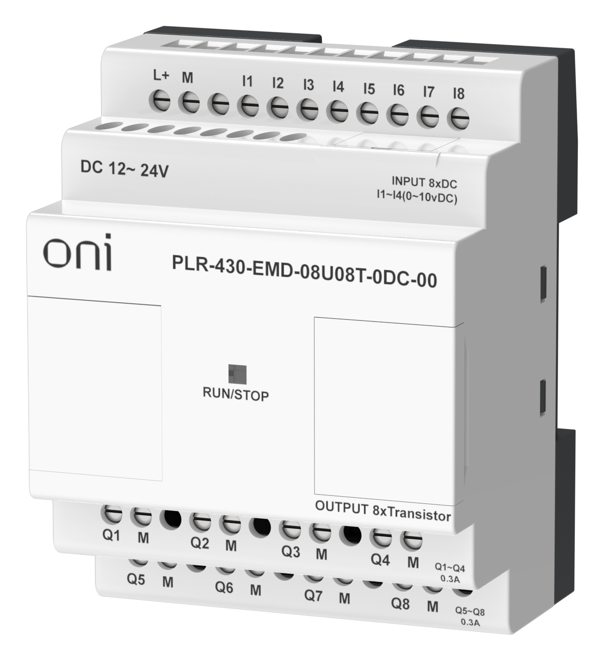 ПЛК 430 Модуль расширения входов выходов 4 DI 4 UI (0-10 В/DI) 8 TO 24В DC ONI