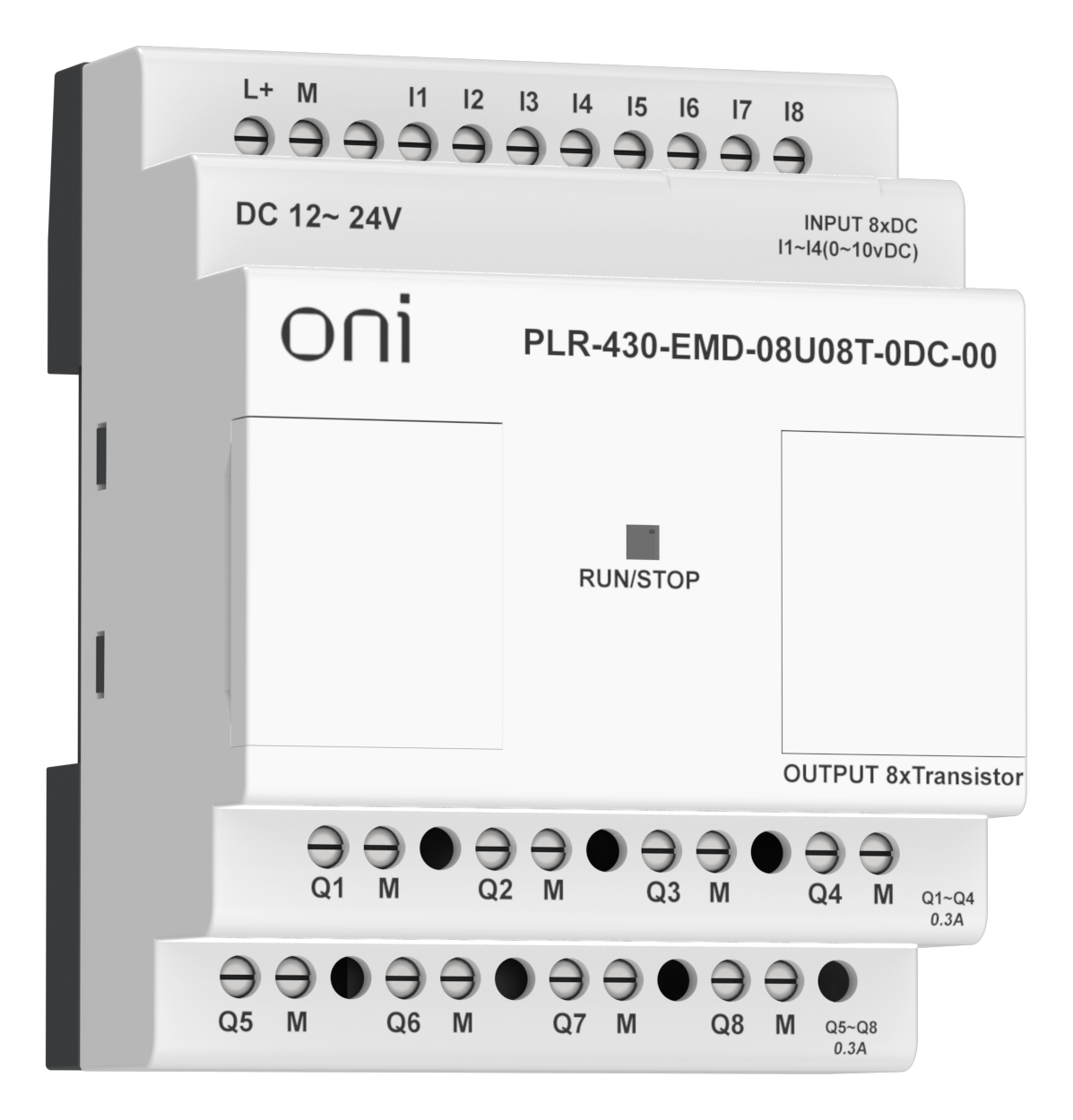 ПЛК 430 Модуль расширения входов выходов 4 DI 4 UI (0-10 В/DI) 8 TO 24В DC ONI
