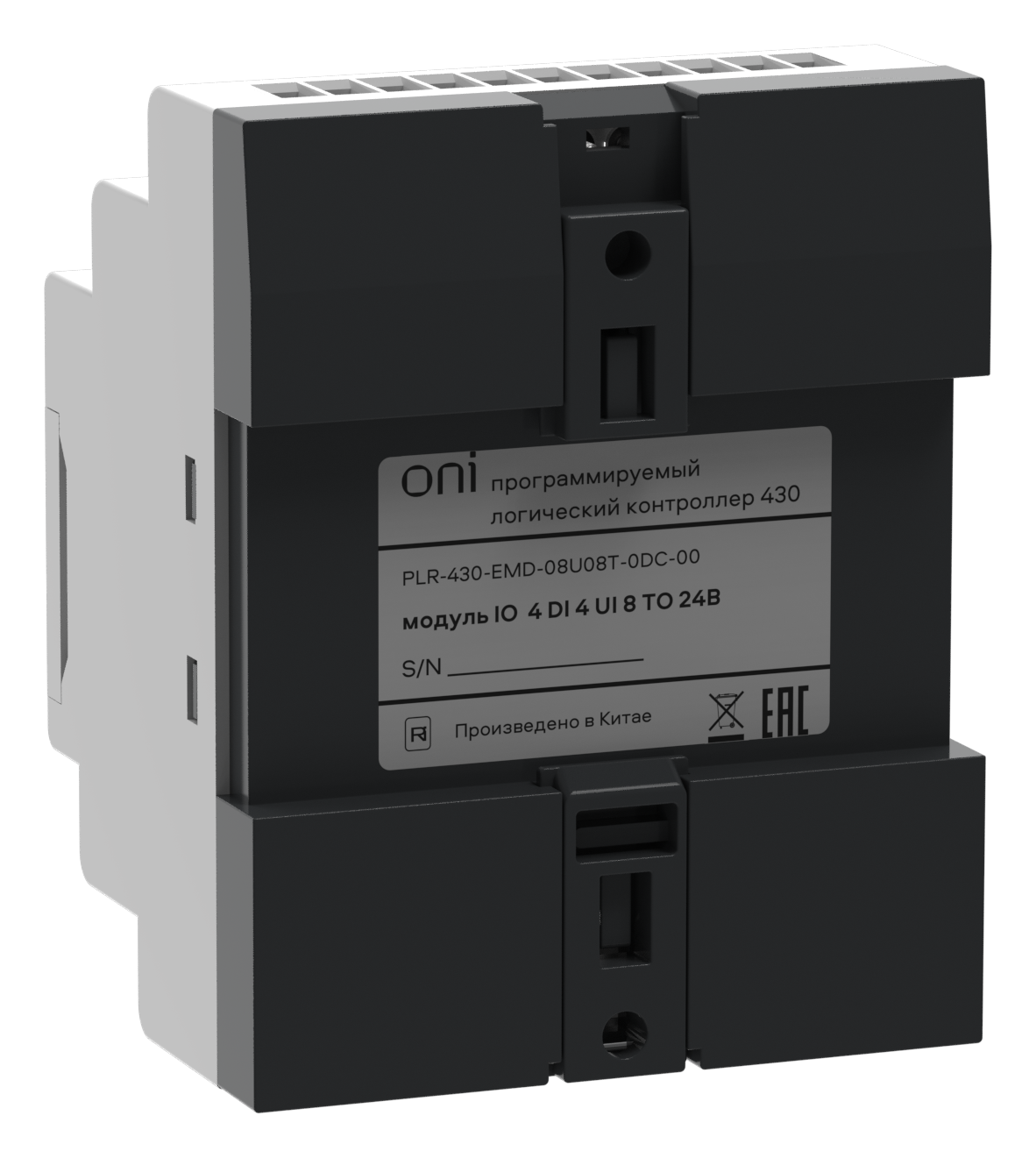 ПЛК 430 Модуль расширения входов выходов 4 DI 4 UI (0-10 В/DI) 8 TO 24В DC ONI
