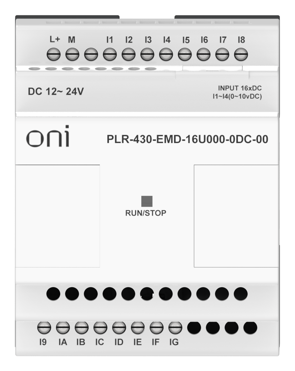 ПЛК 430 Модуль расширения входов выходов 12 DI 4 UI (0-10 В/DI) 24В DC ONI