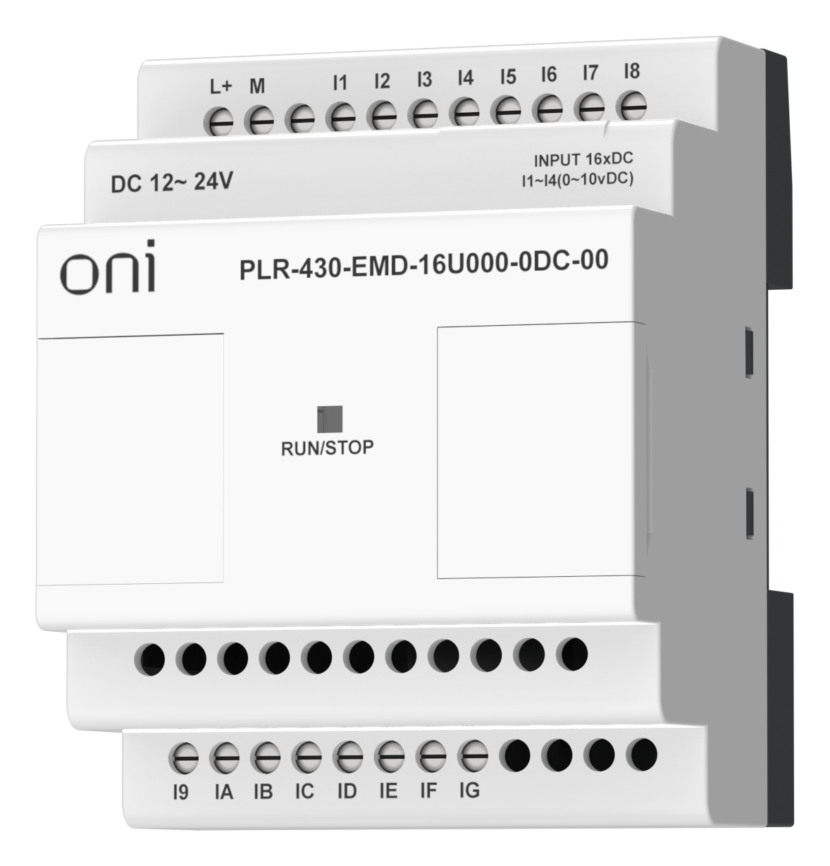 ПЛК 430 Модуль расширения входов выходов 12 DI 4 UI (0-10 В/DI) 24В DC ONI