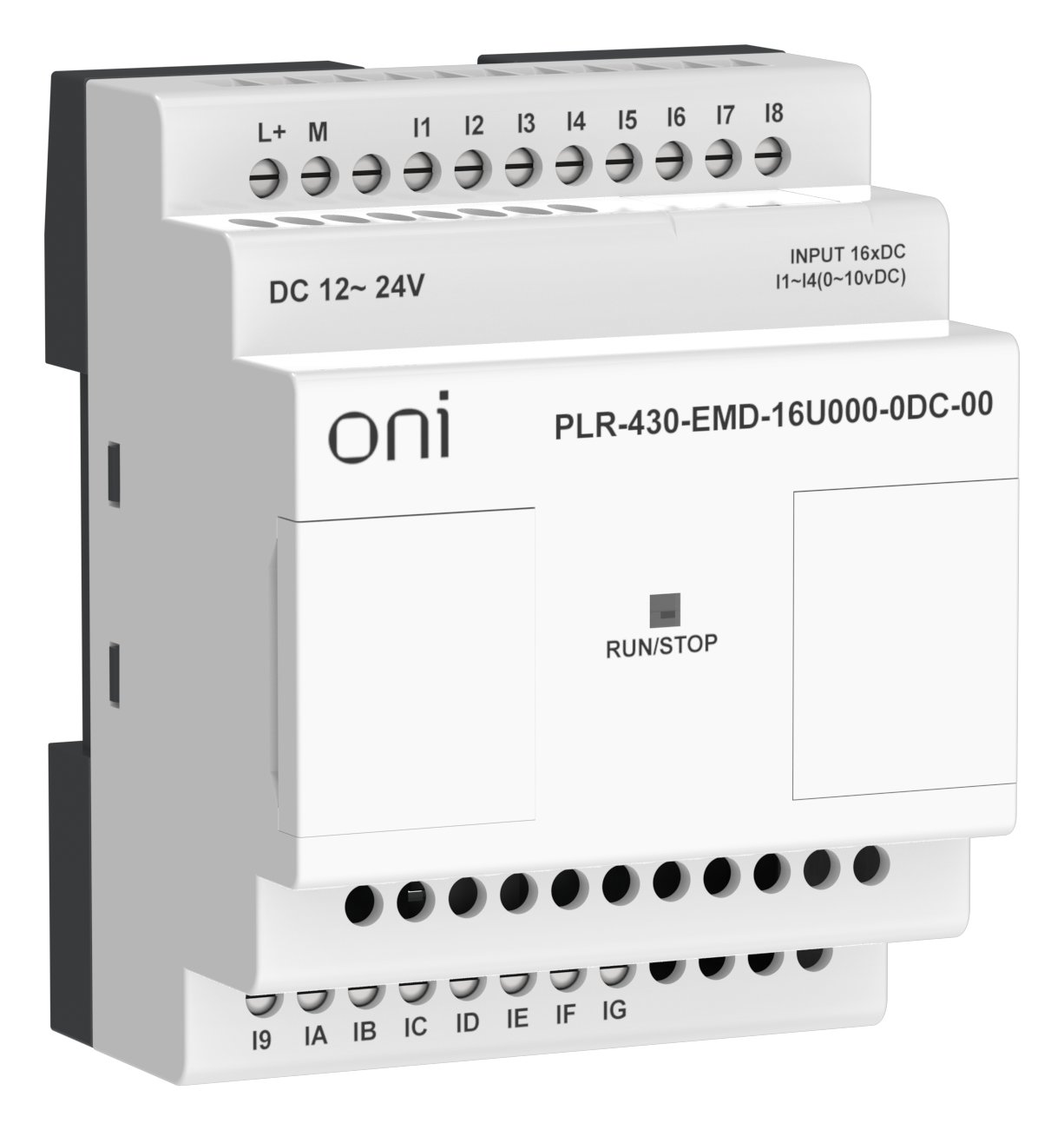 ПЛК 430 Модуль расширения входов выходов 12 DI 4 UI (0-10 В/DI) 24В DC ONI
