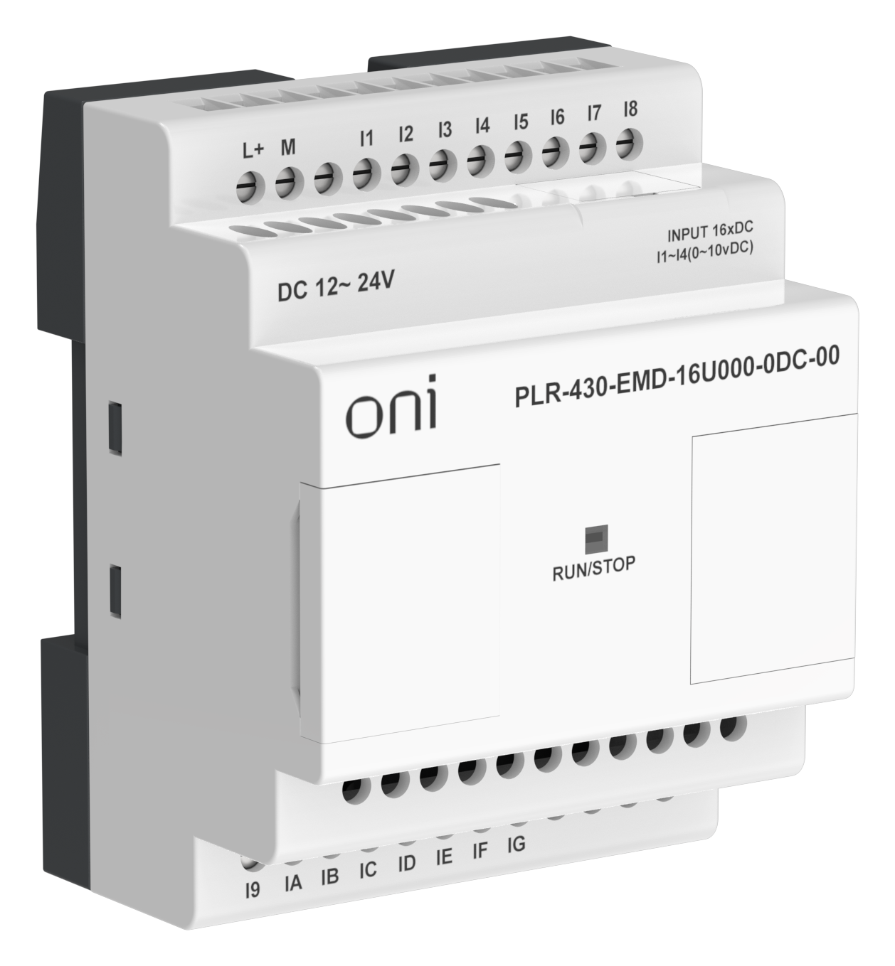 ПЛК 430 Модуль расширения входов выходов 12 DI 4 UI (0-10 В/DI) 24В DC ONI