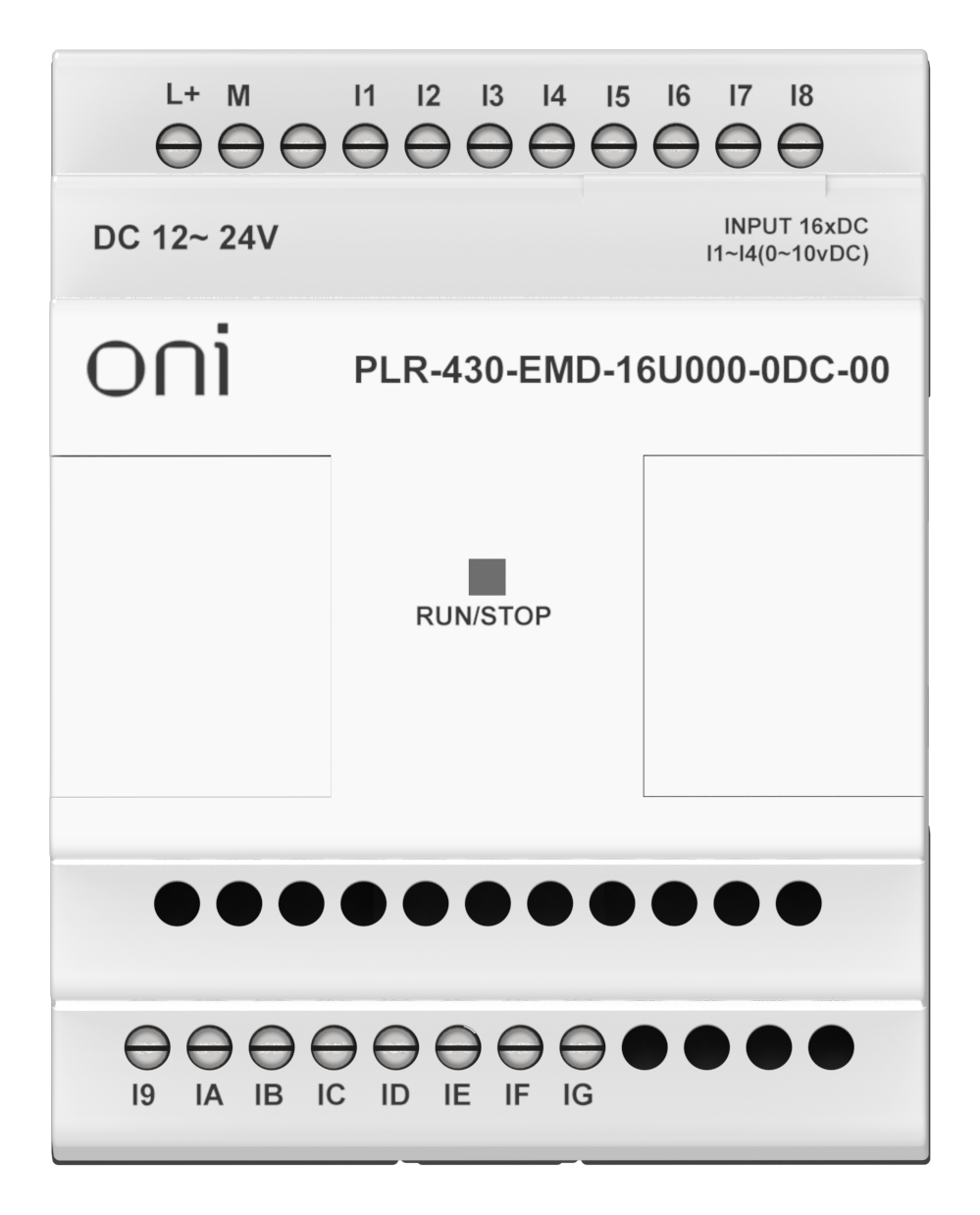 ПЛК 430 Модуль расширения входов выходов 12 DI 4 UI (0-10 В/DI) 24В DC ONI