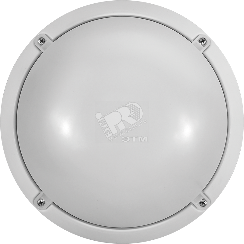 Светильник светодиодный ДБП-12w 4000К 900Лм круглый пластиковый IP65 белый