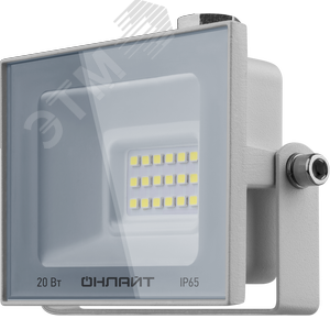Прожектор светодиодный ДО-20w OFL-20-4K-WH-IP65-LED
