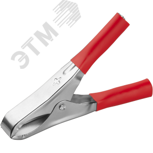 Зажим ОНЛАЙТ 90 180 OAC-15A-75-R25 (крокодил, крас, 15 А, упаковка 25шт)