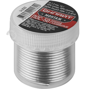 Припой ОНЛАЙТ OEM-Pos03-50K-1.5-B16 (банка, 1.5мм, 16г)