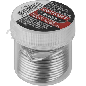 Припой ОНЛАЙТ OEM-Pos03-61K-1.5-B10 (банка, 1.5мм, 10г)