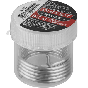 Припой ОНЛАЙТ OEM-Pos03-61K-2-B10 (банка, 2мм, 10г)