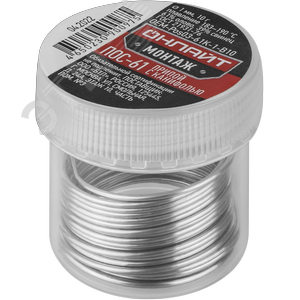 Припой ОНЛАЙТ OEM-Pos03-61K-1-B10 (банка, 1мм, 10г)