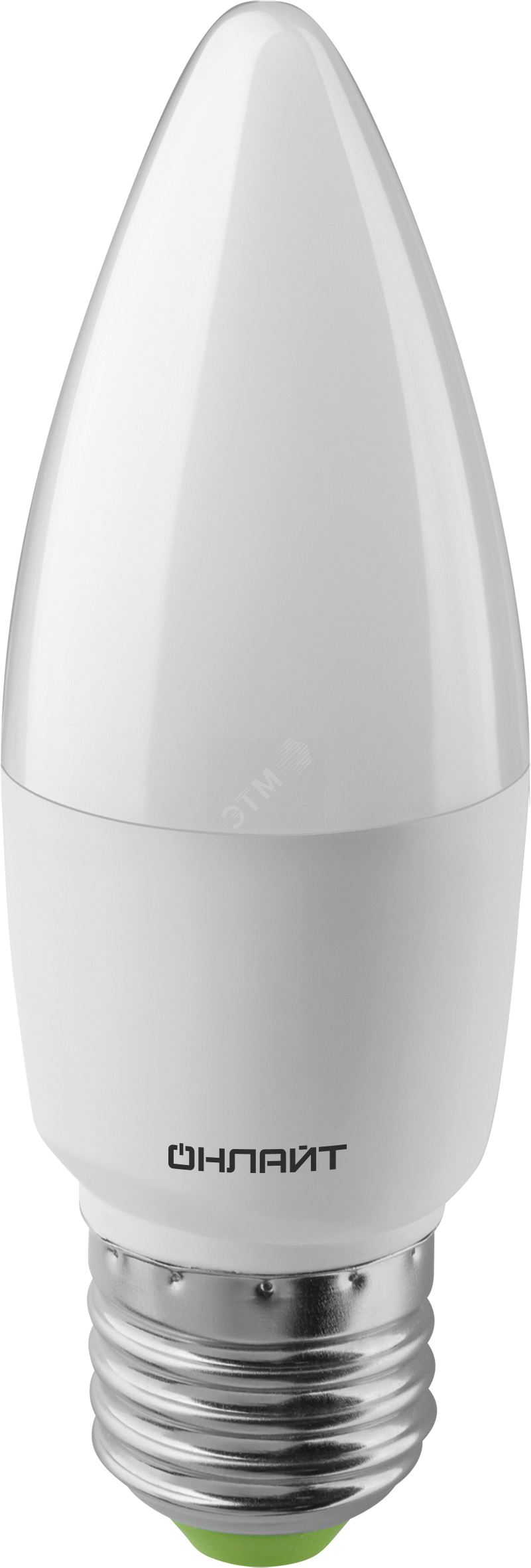 Лампа светодиодная LED 10вт Е27 теплый матовая свеча