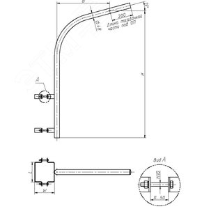 Кронштейн ТАНС .41.163.000 (1.К1-1,2-0,5-П6-ц)