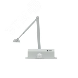 Доводчик дверной нагрузка до 120 кг, белыйДоводчик