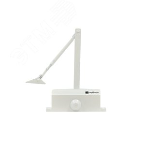 Доводчик дверной нагрузка до 65 кг, белый