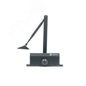 Доводчик дверной нагрузка до 65 кг, графит