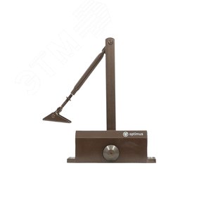 Доводчик дверной нагрузка до 65 кг, коричневый