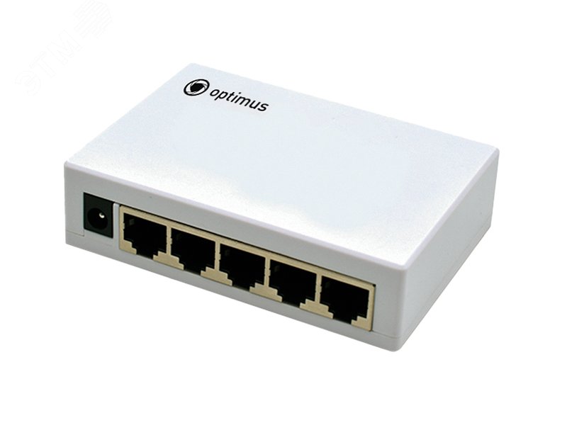 Коммутатор неуправляемый 5 портов 10/100/1000 Мбит/с RJ-45