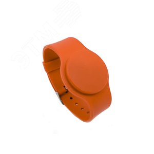 Браслет с застёжкой оранжевый