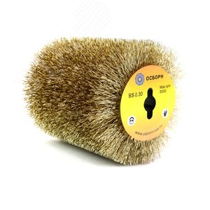 Щетка для Makita 9741, спиральная Д100x120x13, ворс гофр латунир-я сталь 0,30 по дереву (6-022)