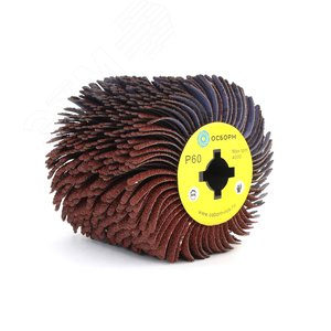 Валик Д110x100x19, абразивная ткань P60 по дереву для щеточных шлиф машин с валом Д19+4 (6-051)