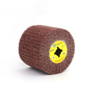 Валик Д120x100x19, нетканый материал с абразивом LP-80R по дереву для щеточных шлиф машин (6-061)