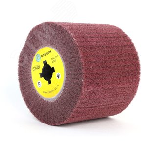 Валик Д120x100x19, нетканый материал с абразивом LP-320R по дереву для щеточных шлиф машин (6-064)