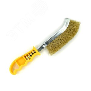 Щетка универсальная ручная 230x130, ворс гофр латунь 0,30 (13-036)