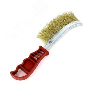 Щетка универсальная ручная 230х130, ворс гофр латунир-я сталь 0,30 (13-011)