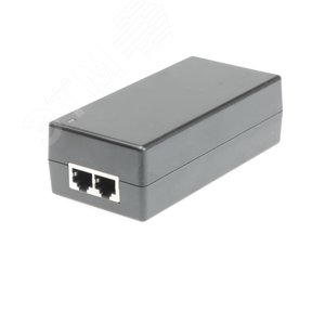 Инжектор PoE 1хRJ45 10/100/1000 Мб/с, 802.3af/at/bt, до 65 Вт AC 220В, DC 55В
