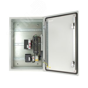 Узел коммутационный L2 8хPoE, 2хRJ45, 2хSFP, 240 Вт, IP66, 400х600х210 мм