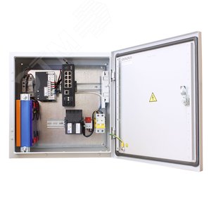 Узел коммутационный 8хPoE, 1хRJ45, 2хSFP, 240 Вт, IP66, 400х400х210 мм