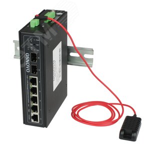 Коммутатор управляемый L2 6 портов, 4хRJ45 10/100/1000 Мб/с, 2хSFP