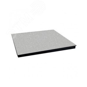 Панель фальшпола металлическая без перфорации, толщиной 38 мм, сверху - ПВХ покрытие